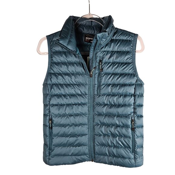 NEW!! Marmot Highlander Womens Down Vest XS Green Insulated Lightweight Packable - Picture 2 of 16